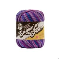 Lily Sugar'N Cream 4 Ply Knitting Wool Yarn 56.7g -201 Jewels Ombre